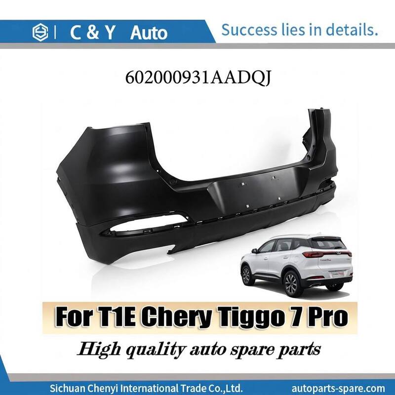 Rear Bumper Upper Body Component For Tiggo 7 Pro T1E Series Exterior Auto Parts  602000931AADQJ