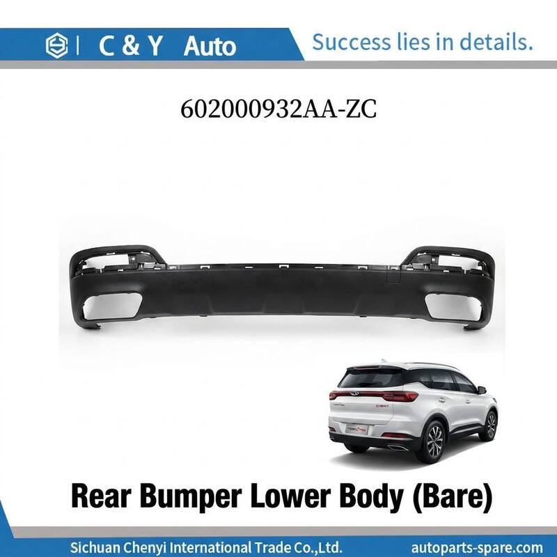 602000932AA-ZC  Standard Auto Rear Bumper Lower Body Sub-Assembly For Chery Tiggo 7 Pro T1E Auto Spare Parts