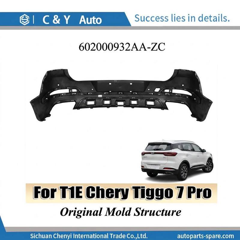 602000932AA-ZC  Standard Auto Rear Bumper Lower Body Sub-Assembly For Chery Tiggo 7 Pro T1E Auto Spare Parts