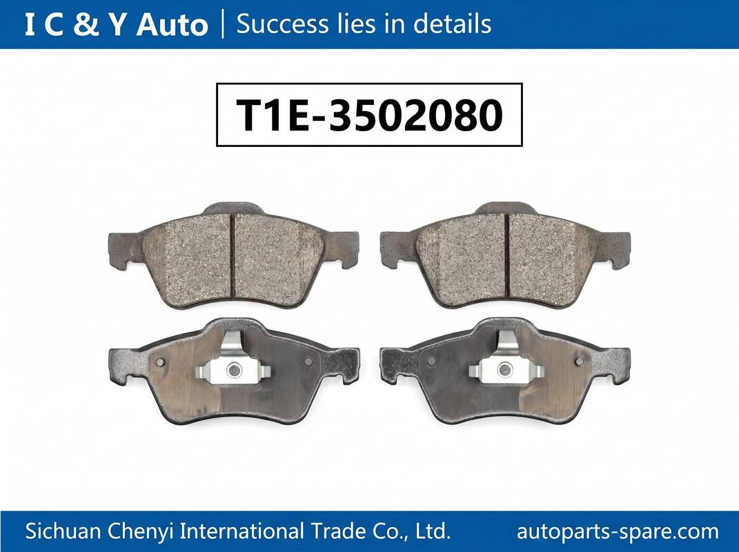 Pastilhas de Freio Traseiras Chery Tiggo 7 Pro Max Premium Cerâmica Número de Peça Original T1E-3502080