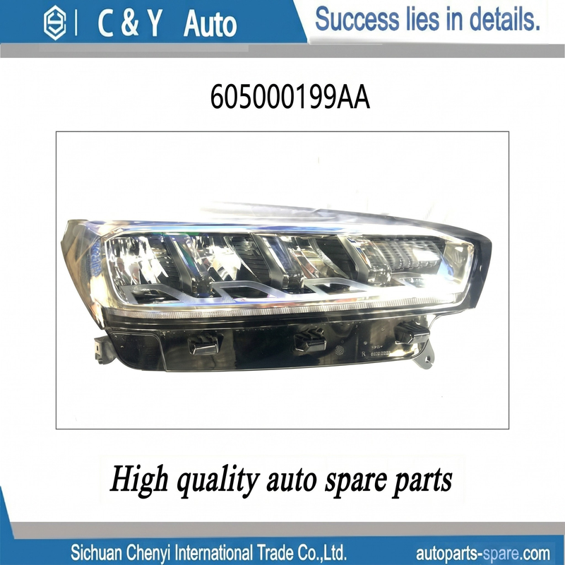 605000199AA 605000200AA  Left Front Car Headlight Head Lamp Replacement Parts For Chery Tiggo 7 Pro Tiggo 7 Plus T1E