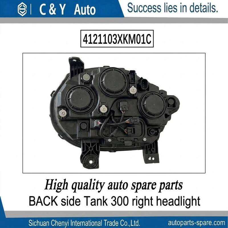 Driver Passenger Side Front Head Light Complete Set OEM 4121102XKM01C 4121103XKM01C For Tank 300 GWM Direct OEM Replacement