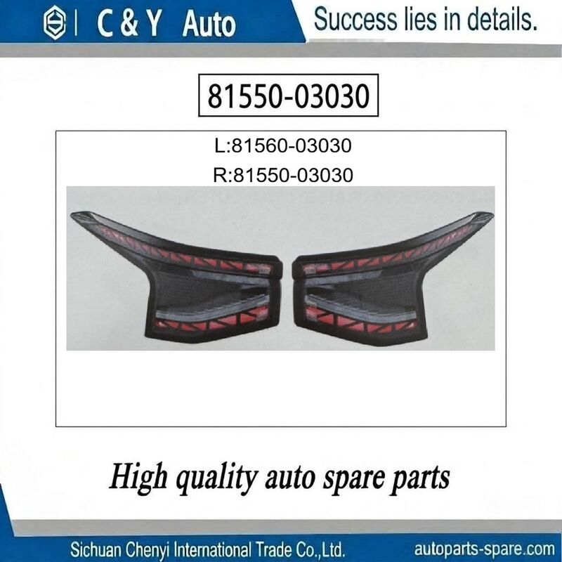 81560‑03030 Left Outer Taillight 81550‑03030 Right Outer Taillight For Toyota BZ3 High Brightness LED Tail Lamp