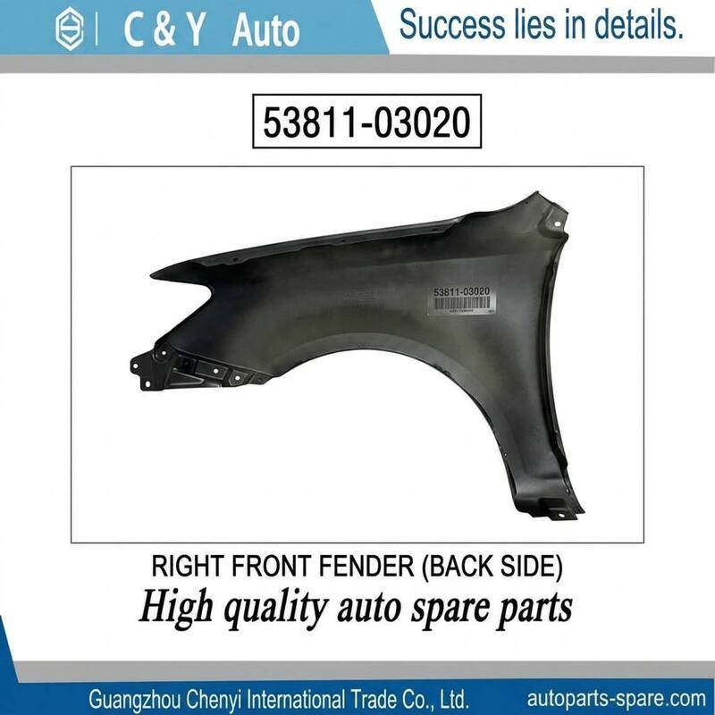 BZ3 Left & Right Front Fender OE 53811‑03020(L) 53812‑03020(R) OEM Stamped Replacement Panel