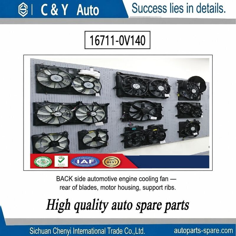 Automotive Engine Cooling Fan OE 16711‑0V140 For Toyota Camry ACV51 Radiator Condenser Fan