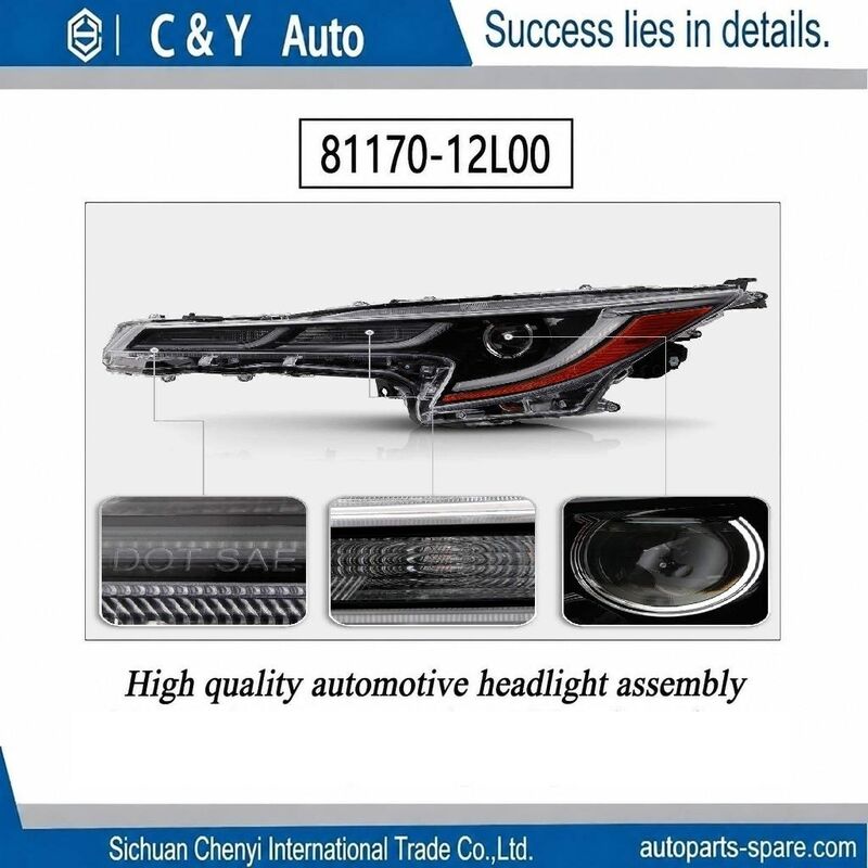 OE 81170‑12L00 81130‑12L00 High‑Performance LED Headlight Assembly For Toyota Corolla SE 2020‑2022 OE Replacement Head Lamp Component