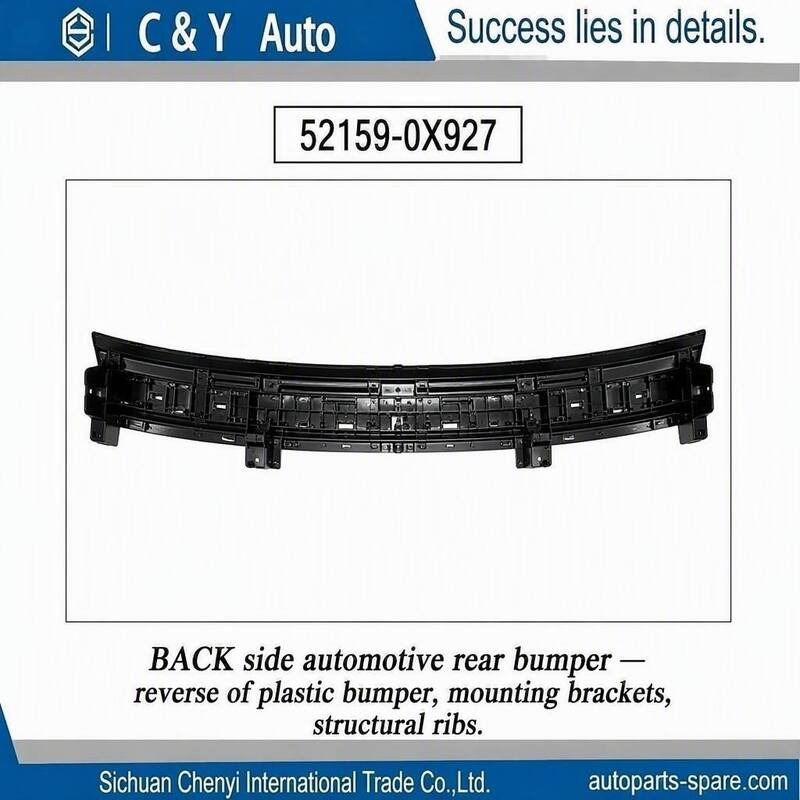 OE 52159‑0X927 High‑Toughness Rear Bumper Upper Cover For Toyota Corolla Sedan 2020‑2025 US Version LE SE Non‑Apex Package Replacement Shell