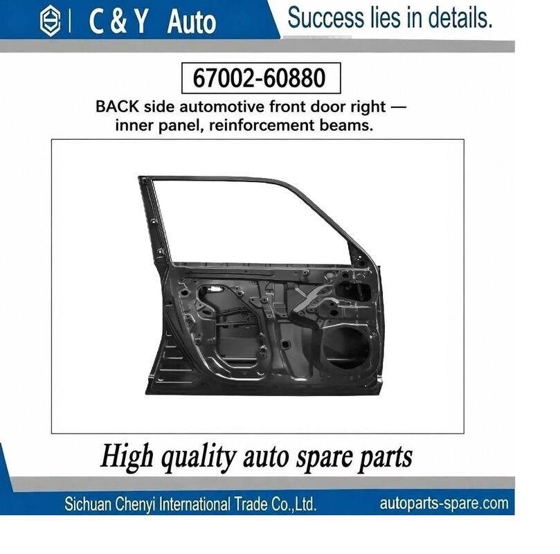 OE 67002‑60880 Front Door Bare Welded Shell For Toyota Land Cruiser Prado OE Replacement Car Door Assembly