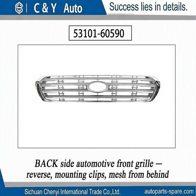 OE 53101‑60590 Upper Radiator Grille Assembly For Toyota Land Cruiser Prado OE Replacement Front Bumper Grille