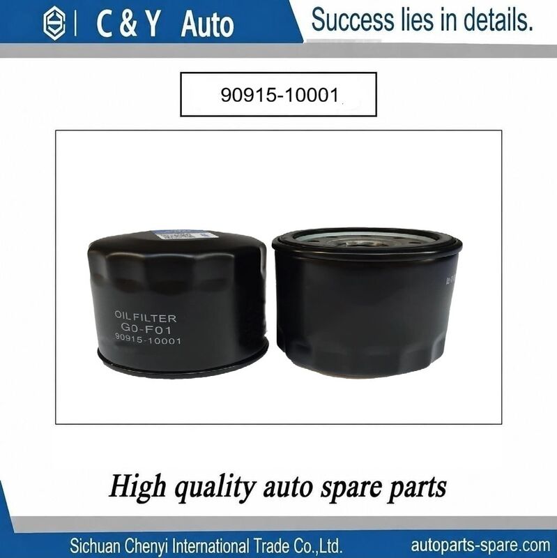 Oil Filter 90915‑10001, Direct Replacement for Toyota Corolla Vios RAV4 Camry Prius, Compatible with 90915‑YZZE1