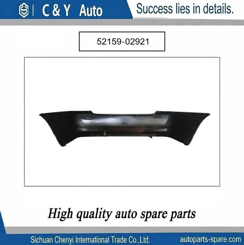 High-impact ABS Plastic Rear Bumper Cover with Direct Bolt-on Fit and Pre-cut Openings for Toyota Corolla