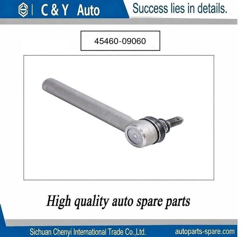 Outer Steering Tie Rod End with Forged Alloy Steel Housing, Wear-Resistant Ball Stud, and Anti-Aging Rubber Dust Boot for Toyota Highlander