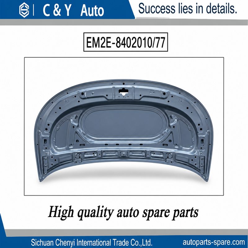 High Rigidity Cold Rolled Steel Front Hood Assembly with OE Stamped Mould and Reinforcement Rib Design for BYD Dolphin 2021-2026